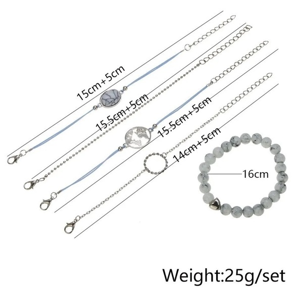 5 PC Bracelet Set - Picture 6 of 6
